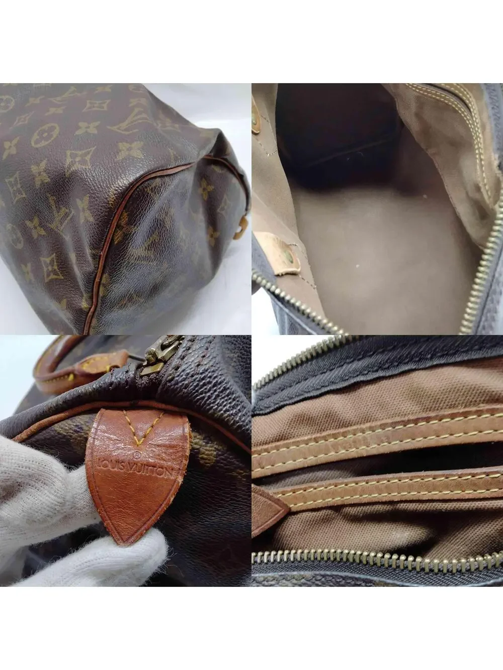 $1550 1990 Louis Vuitton Monogram Speedy 30 VI1900